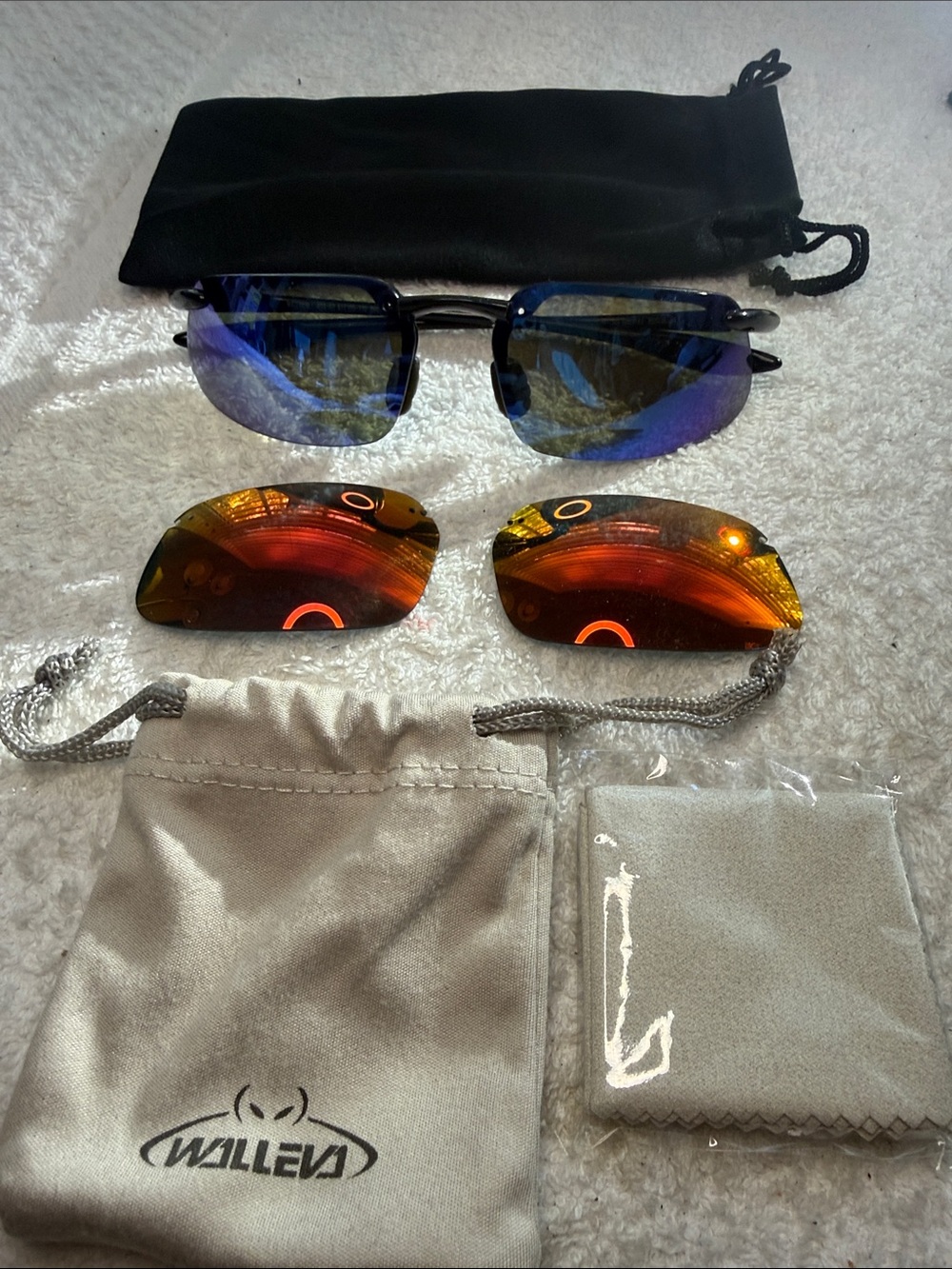 Maui Jim Kanaha MJ 409-02 with 2 sets of new replacement lenses